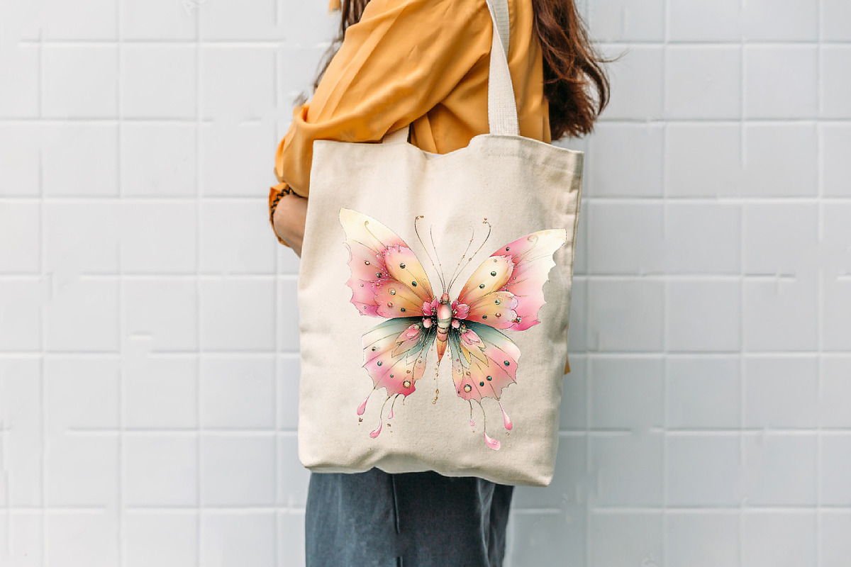 Spring Butterfly Sublimation Clipart, an Illustration by CreationArt (Photo 6 of 7)