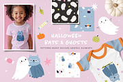 Halloween Bats & Ghosts Cliparts, a Graphic by danceyourlife (Thumbnail 1 of 10)