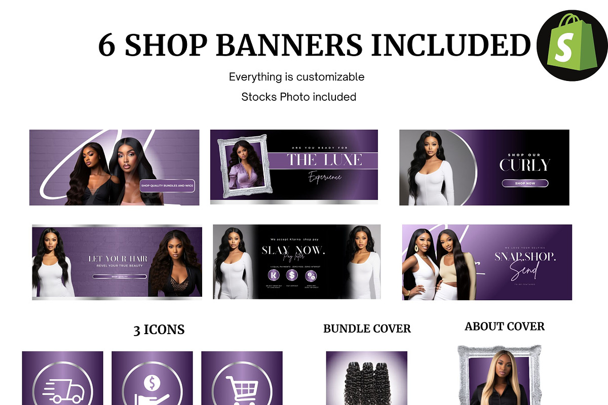 Shopify Theme, Website Banners Hairs, a Shopify Template by Foedesigner (Photo 5 of 10)
