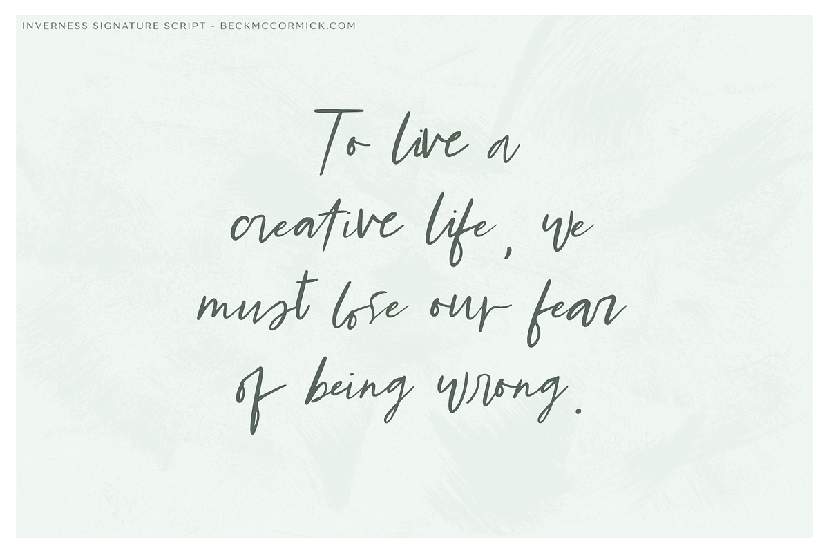 Inverness Script, a Script Font by Beck McCormick (Photo 4 of 11)