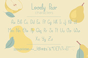 Lovely Pear | hand-written font, a Sans Serif Font by Wander Designs (Thumbnail 2 of 6)