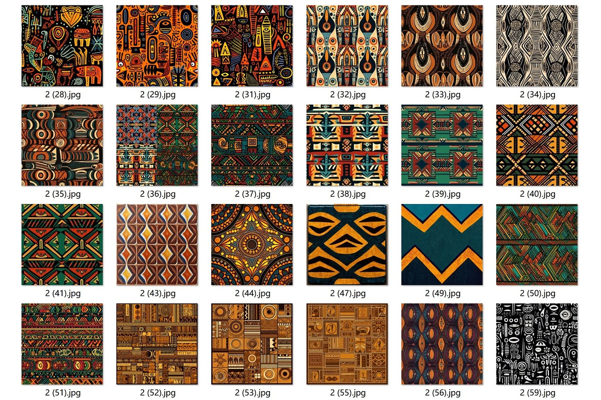 81 African abstract seamless pattern