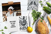 100 Folk Art vector linocut prints, an Object Graphic by DariSmartArt (Thumbnail 15 of 16)