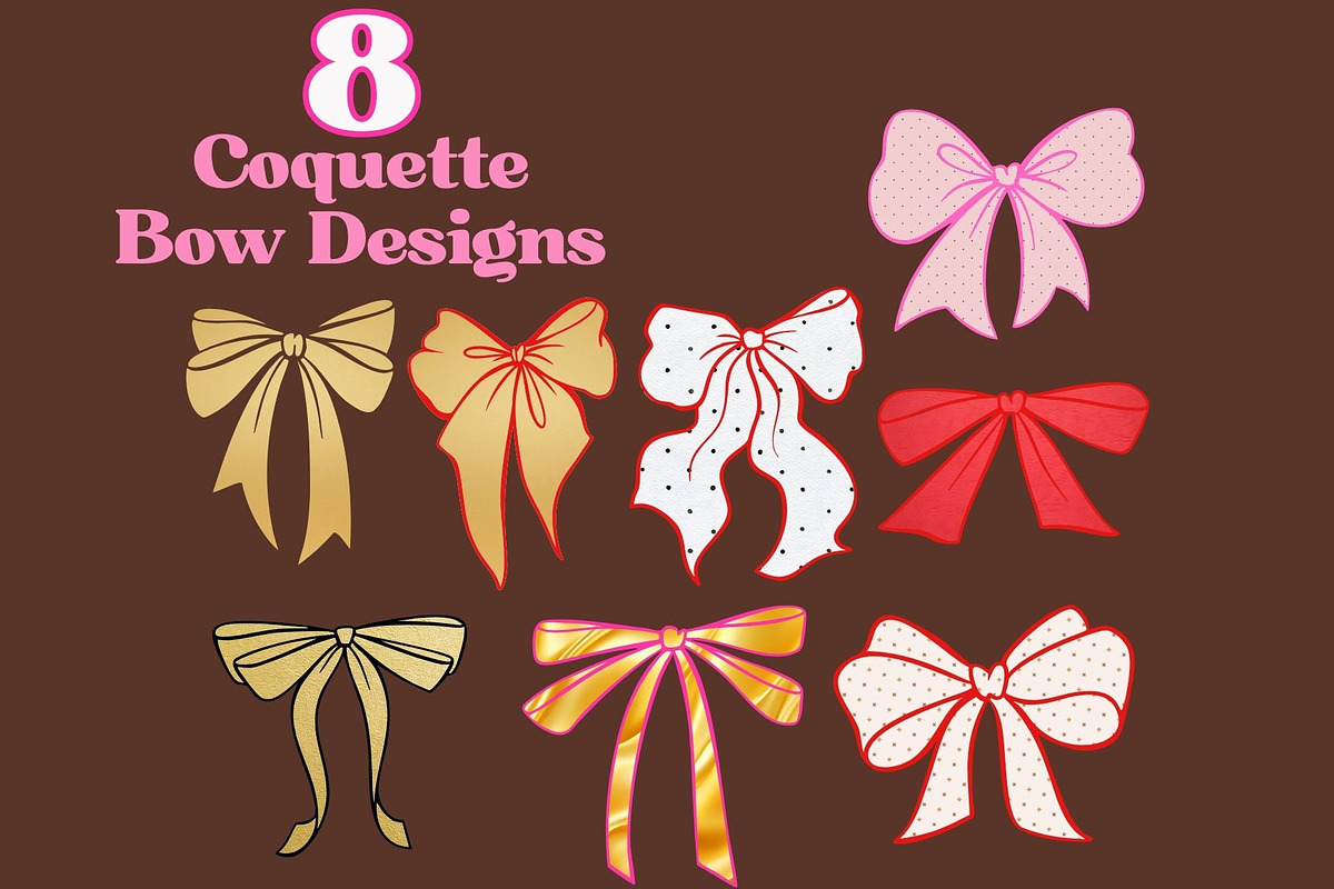 Coquette Bow Canva Frames Template, a Design Template by GraphiCarola (Photo 4 of 6)