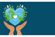 Save earth illustration background, an Object Illustration by foxndeer (Thumbnail 3 of 4)