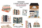Book Lovers & Bookworms clipart, an Object Illustration by Ruslana Lubenets (Thumbnail 3 of 15)