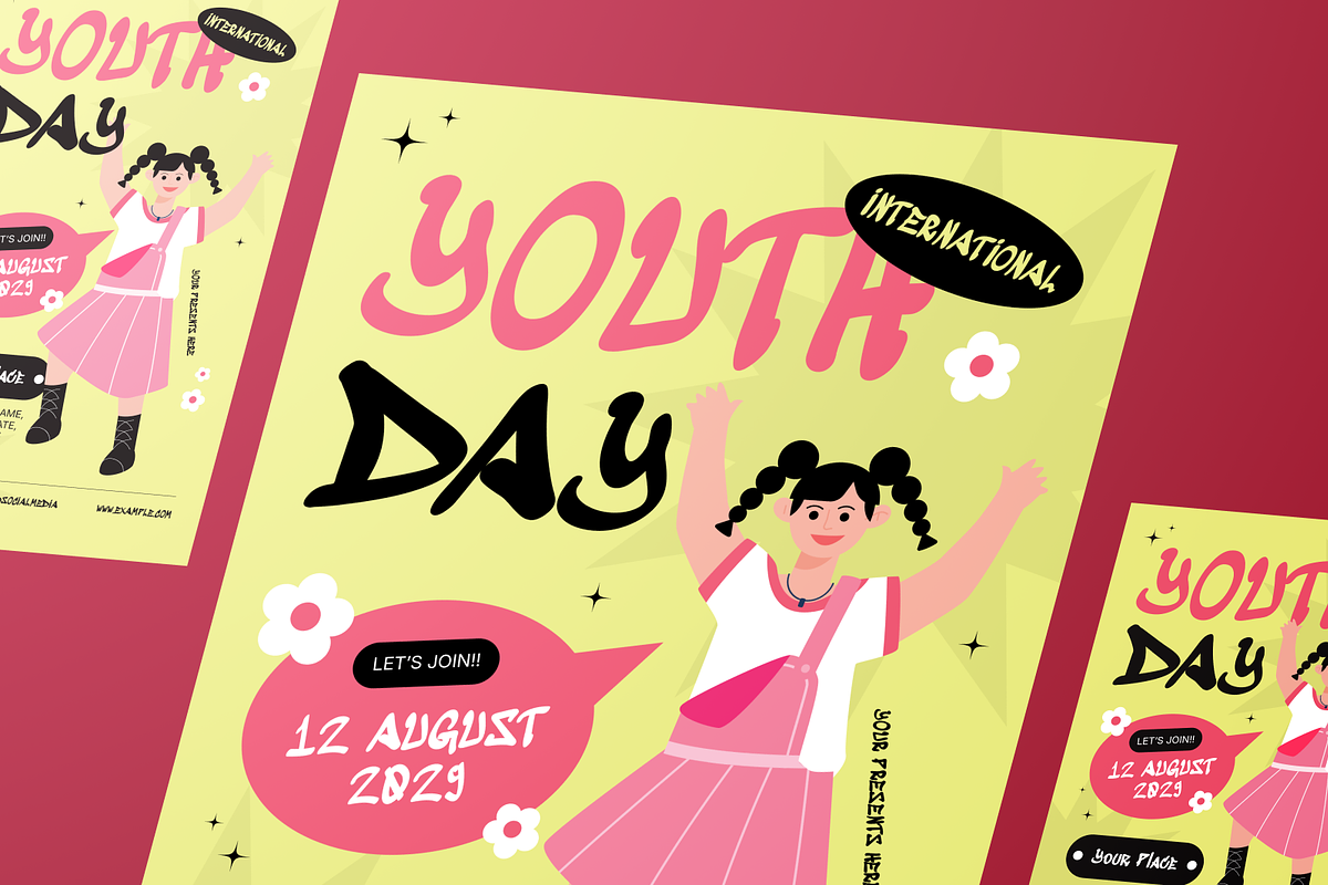 International Youth Day Flyer Set, a Flyer Template by Annora Studio (Photo 6 of 6)