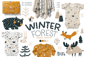 Winter Forest pattern collection