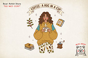 Coffee Morning Hand-drawn PNG Bundle, an Illustration by GlitterCraft (Thumbnail 22 of 101)