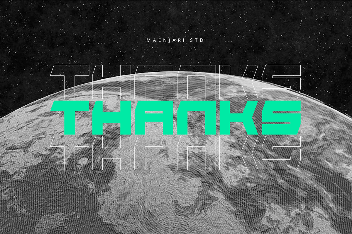 Woiyo - Modern Futuristic Font, a Sans Serif Font by Maenjari Std (Photo 10 of 10)