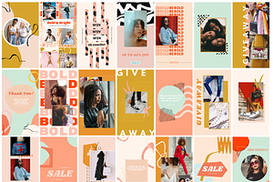 Bold & Bright Instagram Templates