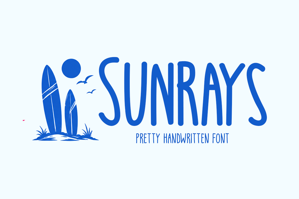 Sunrays Typeface, a Handwritten Font by Seemly Fonts (Photo 1 of 6)