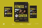 Fitness Center Flyer Template, a Flyer Template by Neermana (Thumbnail 1 of 4)