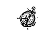 Nautical Anchor Compass Bundle, an Illustration by Creativeshirt (Thumbnail 9 of 31)