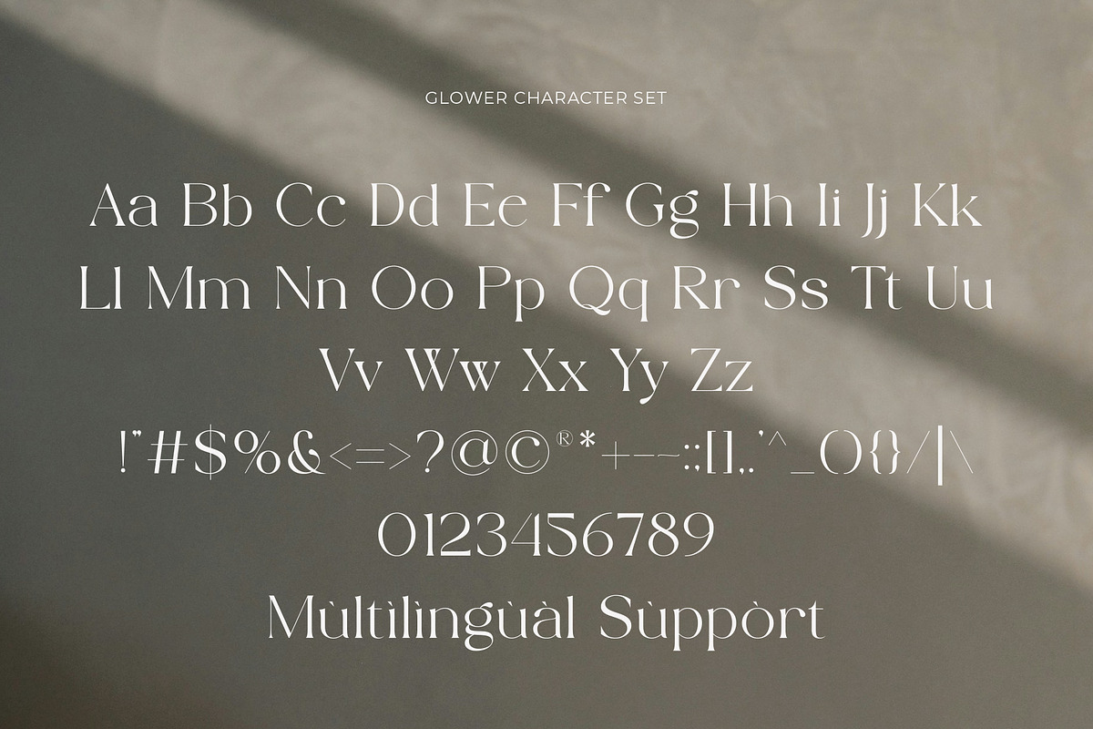 Glower - Elegant Serif Font, a Serif Font by Muflieart (Photo 9 of 10)