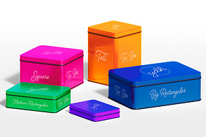 Tin Box Packaging Mockup, a Product Mockup by McLittle Stock