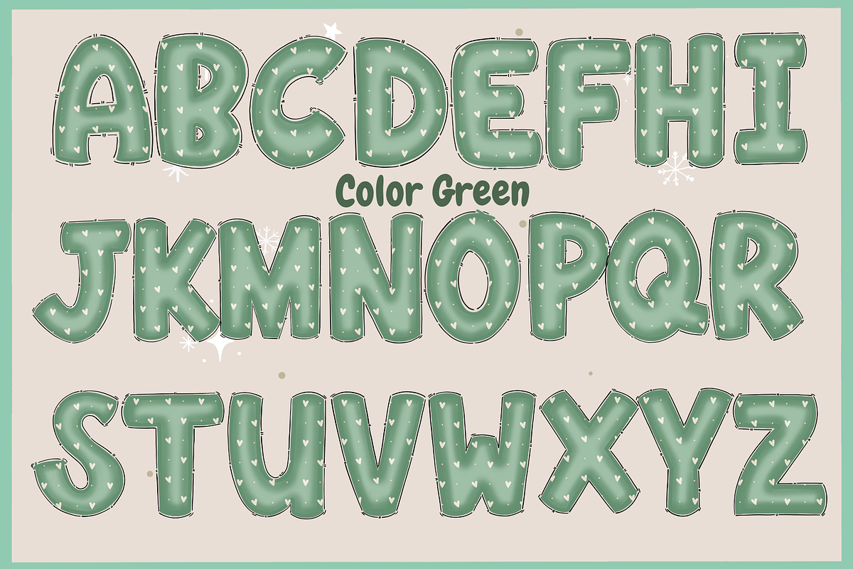 Christmas color set1-PNG fonts, a Symbol Font by It me digital art (Photo 3 of 14)