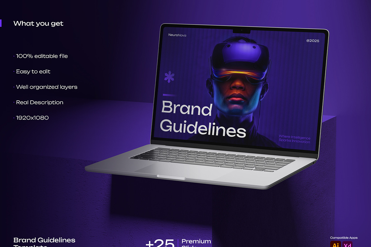 Brand Guidelines Template, a Branding & Logo Template by 1kstudio (Photo 7 of 7)