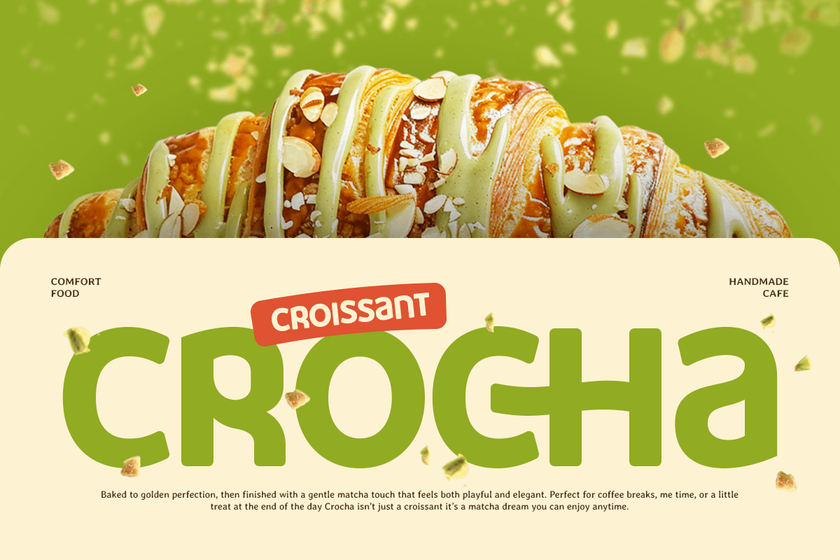 Gobach - Unique Bold Food Font, a Sans Serif Font by TokoPress (Photo 2 of 13)
