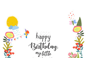 Deer and Mouse Celebrating Birthday, an Animal Illustration by Maria Starus