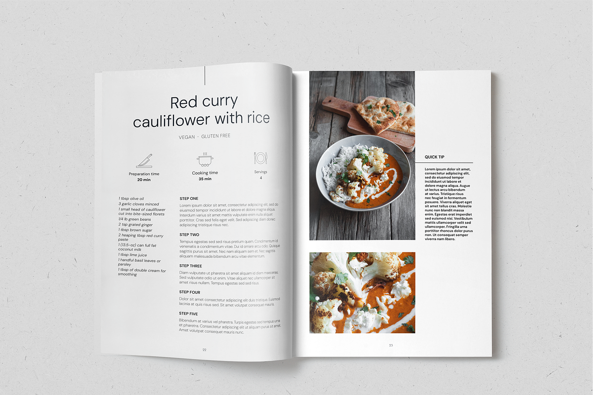 Everyday Veggies Recipe Book, a Magazine Template by SonaGeciova (Photo 12 of 17)