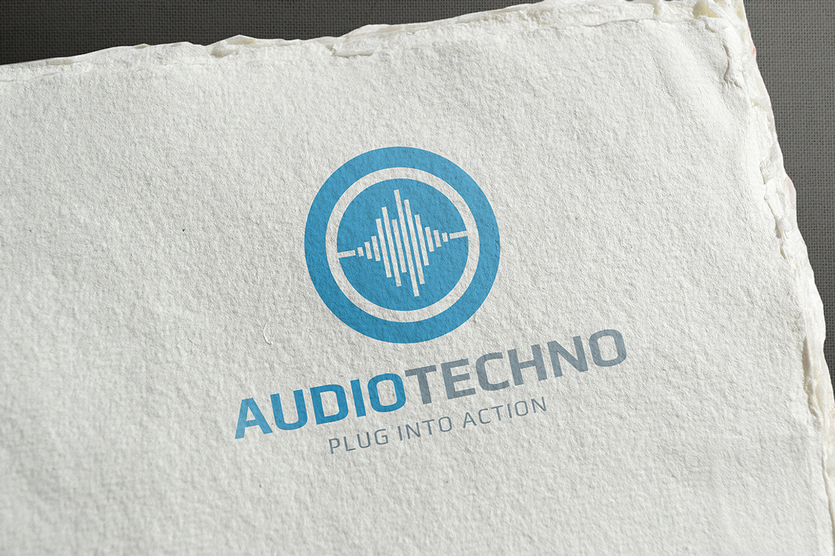 AudioTechno Logo Template, a Branding & Logo Template by Creativenauts (Photo 3 of 4)