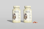 Supplement Bottle Packaging Mockup, a Cups & Container Mockup by swsi-studio (Thumbnail 4 of 6)