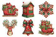 Christmas Clipart Bundle, an Illustration by Daily.Designs (Thumbnail 2 of 5)