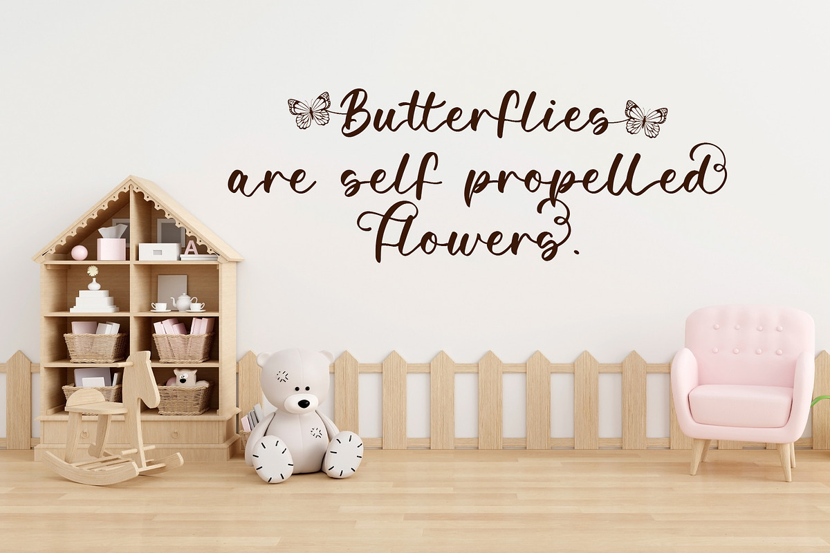Scotch Argus Butterfly Script Font, a Handwritten Font by Freeling Design House (Photo 6 of 6)
