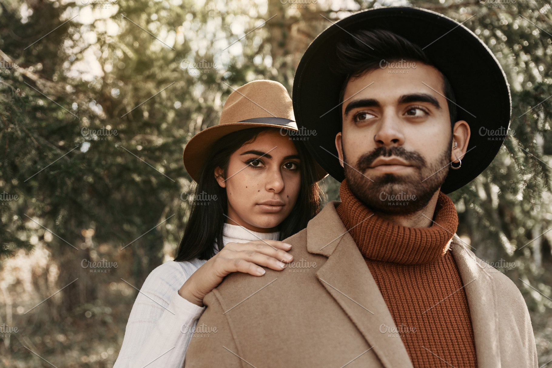 Young couple in autumnal style posin, a Person Photo by Perpis