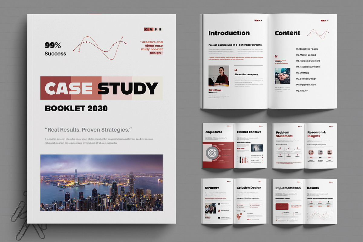 Creative Case Study Booklet, a Stationery Template by MightyDesign (Photo 1 of 6)