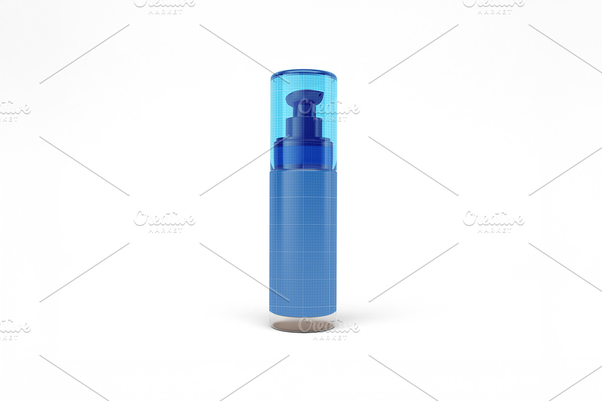 Pump Bottle Mockup, a Packaging Mockup by Qaleb Studio