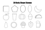 Character Builder Stamps - Procreate, a Brush Add-On by aivos (Thumbnail 3 of 9)