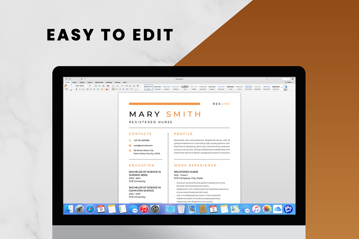 Registered Nurse Resume Template preview 5