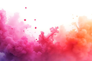 Pink Cloud Ink Splash With Elegant C, a Photo by LOGOCREATIVE
