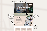 Yoga Pilates Website Template, a Landing Page Template by Mindful Digital Co. (Thumbnail 5 of 9)