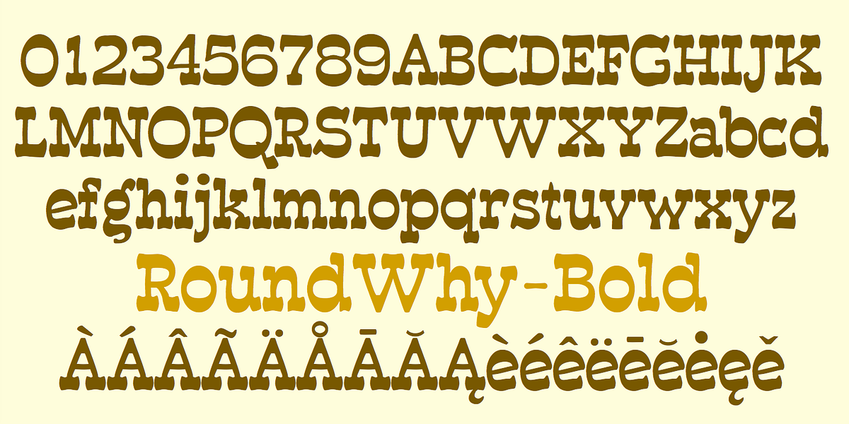 RoundWhy, a Font by Ingrimayne Type (Photo 3 of 6)