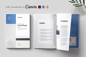 Case Study Template, Brochure Design