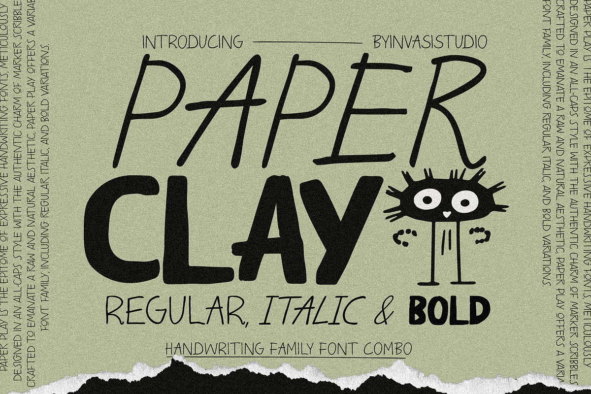 Paper Play - Handwriting Family, a Handwritten Font by Invasi Studio (Photo 1 of 10)