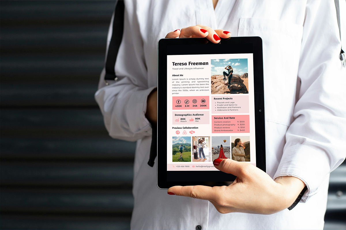 Canva Influencer Media Kit Templates preview 2