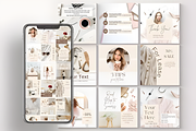 Instagram Post Templates, a Social Media Template by Ink Gallery (Thumbnail 1 of 4)