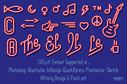Neuliner Neon Amber, a Font by CozyFonts Foundry (Thumbnail 2 of 3)