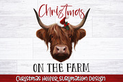 Christmas Heifer Sublimation Bundle, a Seasonal Illustration by RossiGalleria (Thumbnail 6 of 11)