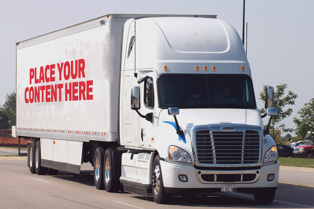 Truck Trailer Mockup Bundle #1, a Mockup by vraiana (Photo 4 of 26)
