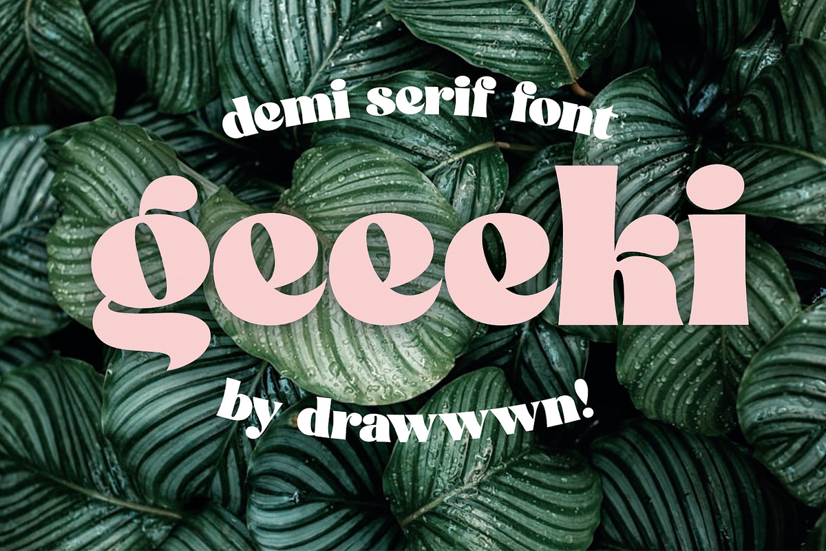Geeeki - fat serif font, a Serif Font by Drawwwn (Photo 1 of 10)
