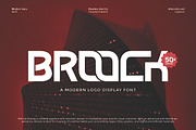 Broock - Modern Display Font, a Font by Flawless And Co (Thumbnail 1 of 10)
