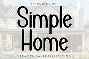 Simple Home, a Script Font by InermediaSTUDIO (Thumbnail 1 of 8)