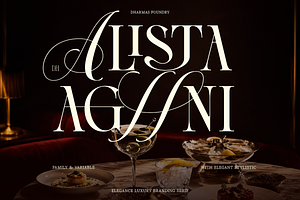 Dh Alista Aghni - 7 Serif Family, a Serif Font by Dharmas Foundry