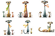 Watercolor Dog Family Clipart, an Illustration by DreamArtGraphic (Thumbnail 4 of 5)