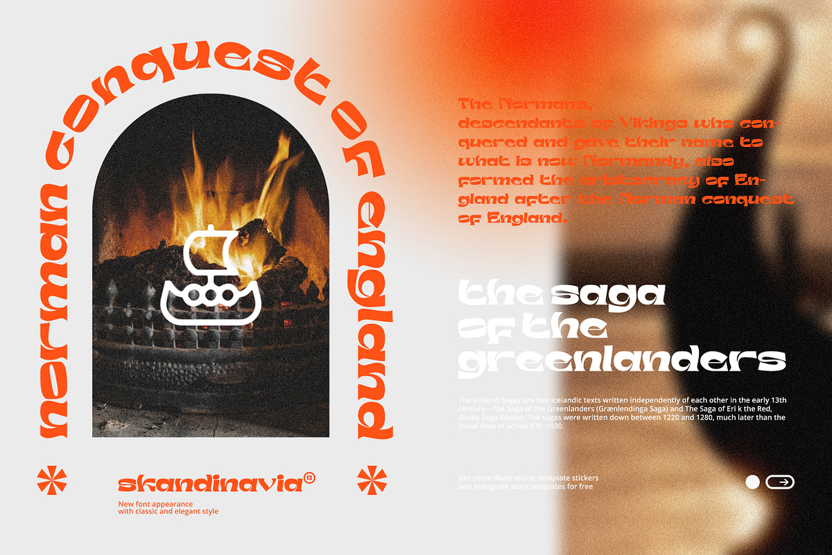 Skandinavia Display Font, a Font by Tegh co. (Photo 5 of 18)